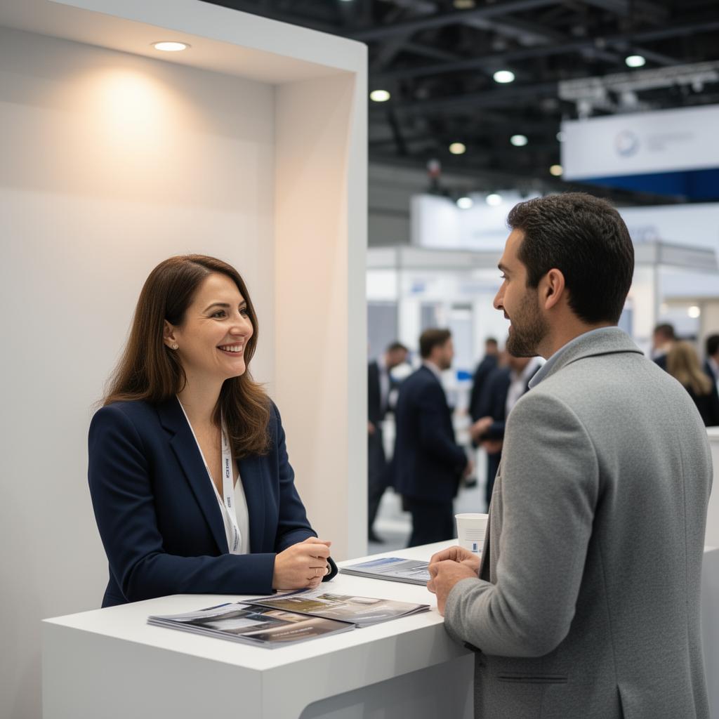 Préparation ou coordination d'un événement professionnel sur stand de salon